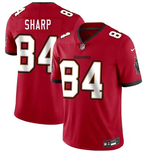 Men's Tampa Bay Buccaneers #84 Bauer Sharp Red 2026 Draft Vapor Jersey