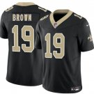 Men's New Orleans Saints #19 Barion Brown Black 2026 Draft F.U.S.E Vapor Jersey