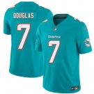 Men's Miami Dolphins #7 Caleb Douglas Aqua 2026 Draft F.U.S.E. Vapor Limited Jersey