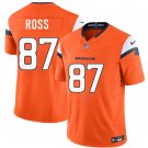 Men's Denver Broncos #87 Cam Ross Orange 2026 Draft F.U.S.E. Vapor Limited Jersey
