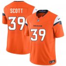 Men's Denver Broncos #39 Miles Scott Orange 2026 Draft F.U.S.E. Vapor Limited Jersey