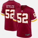 Men's Washington Commanders #52 Sonny Styles Burgundy 2026 NFL Jersey