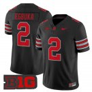 Buckeyes #2 Emeka Egbuka 2026 Black Tunnel Vision F.U.S.E Limited Football Jersey