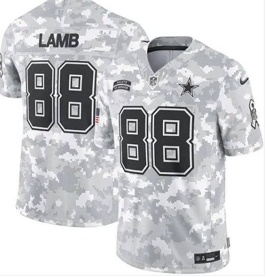 DAL #88 CeeDee Lamb Salute to Service Limited Stitched Jersey