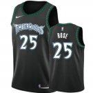 Timberwolves 25 Derrick Rose Black Swimgman Jersey