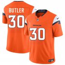 Men's Denver Broncos #30 Hakeem Butler Orange 2026 F.U.S.E. Vapor Limited Jersey