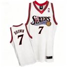 Philadelphia 76ers #7 Jaylen Brown Nike White Hardwood Classics Swingman Jersey