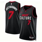 Miami Heat #7 Giannis Antetokounmpo Black 2025 City Edition Swingman Stitched Jersey
