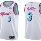 Nike Heat #3 Dwyane Wade White NBA Swingman City Edition Jersey