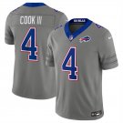 Buffalo Bills #4 James Cook III Gray F.U.S.E. 2026 Nickel City Vapor Football Jersey