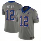 Buffalo Bills #12 Jim Kelly Gray F.U.S.E. 2026 Nickel City Vapor Football Jersey