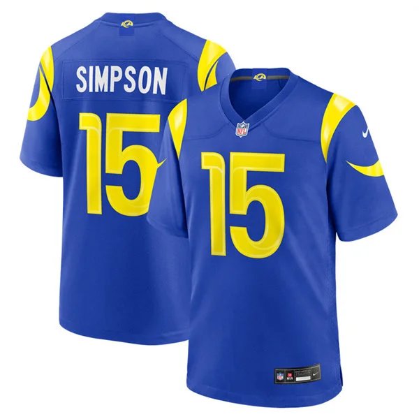 Los Angeles Rams #15 Ty Simpson 2026 Royal Vapor Limited Jersey