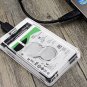 Hard Drive USB 3.0 SATA External 2.5 inch HDD SSD Enclosure Box Transparent Case
