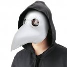 Bird Mask Plague Doctor Mask Birds Long Nose Beak Faux Leather Steampunk Halloween White
