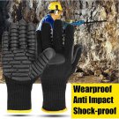 Anti-Vibration Mechanical Work Gloves Shockproof Reducing For Drilling Miner - L