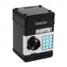 Electronic ATM Password Piggy Bank Automatic Deposit Money Cash Coins Saving Box Black