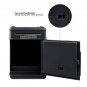 Electronic ATM Password Piggy Bank Automatic Deposit Money Cash Coins Saving Box Black