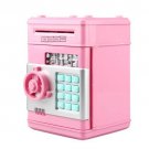 Electronic ATM Password Piggy Bank Automatic Deposit Money Cash Coins Saving Box Pink