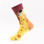 6 Pair Cotton Colorful Retro Art Mona Lisa Famous Oil Painting Series Crew Socks Men