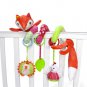 Fox Newborn Baby Pram Bed Bells Soft Hanging Toys Animal Handbells Rattles