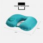 Ultralight Portable Air Inflatable U Shape Pillow Outdoor Camping Travel Soft Blow-Up Blue