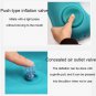 Ultralight Portable Air Inflatable U Shape Pillow Outdoor Camping Travel Soft Blow-Up Blue