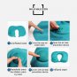 Ultralight Portable Air Inflatable U Shape Pillow Outdoor Camping Travel Soft Blow-Up Blue