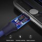 3-in-1 charging mobile phone cable for iphone Android type-c flash charging 3A data cable blue