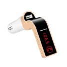 4-in-1 Hands Wireless Bluetooth Fm Transmitter G7+ Aux Modulator Sd Usb Lcd Gold