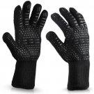 Household Gloves Microwave Oven High Temperature Baking Flame Retardant Gloves 1pc Black