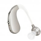 Rechargeable Digital Hearing Aid Severe Loss BTE Ear Aids HIGH-POWER Gift Silver