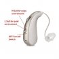 Rechargeable Digital Hearing Aid Severe Loss BTE Ear Aids HIGH-POWER Gift Silver