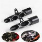 370-51mm Black Aluminum Motorcycle Exhaust Muffler Pipe Three-outlet Tail Pipe