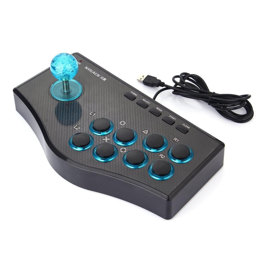 3 In 1 USB Wired Game Controller Arcade Fighting Joystick Stick Gaming Console