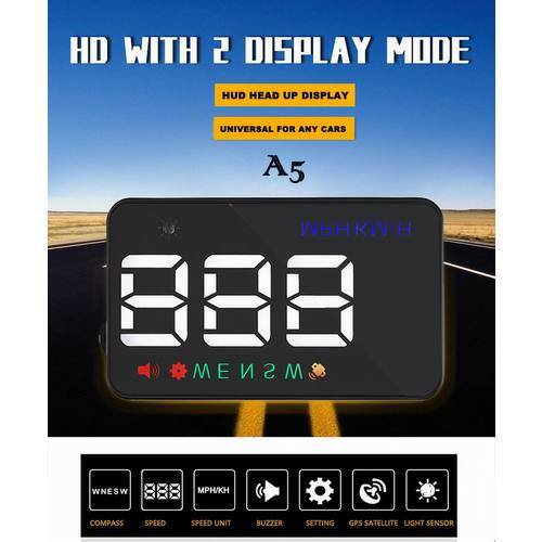 Car HUD GPS Speedometer Speedo Head Up Display Digital Over Speed Alert
