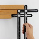 Ruler Active Four-square Foot Plastic Movable Four-fold Ruler Measuring Tool