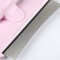Pet Curved pin header Grooming Brush Tool Comb Edge Trimming Dog Cat Fur Removal Pink