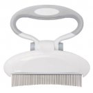 Pet Curved pin header Grooming Brush Tool Comb Edge Trimming Dog Cat Fur Removal White