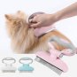 Pet Curved pin header Grooming Brush Tool Comb Edge Trimming Dog Cat Fur Removal White