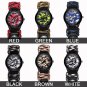 Outdoor Survival Watch Paracord Compass Wrist Watch Men's Climbing Watches Black