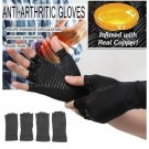 Half Finger Gloves Anti Arthritis Copper Pain Relief Glove Hand Protection Training Protector Size L