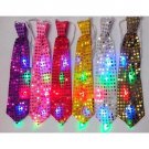 5 Pcs Colroful LED Flashing Light Up LED Bow Tie Necktie Party Sequins Wedding  Color Random