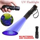 UV LED Outdoor 365nm Torch New UV Flashlight SK68 Purple Violet Light Black