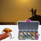10pcs Fishing Lure Bait 3cm/Mini Minor Fish Baits Boxed 10 Colors