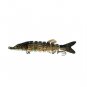 4Pcs 12.5CM Multi Jointed Fishing Lure Bait Bass Crank Pike bait Crankbait 6# Hooks
