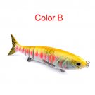 24M Multi Jointed Fishing Lure Bait Bass Crank Pike bait Crankbait 164g"B"