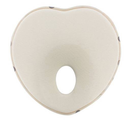 Baby Pillow Infant Sleep Positioner Anti Roll Cushion Flat Head Protection Beige