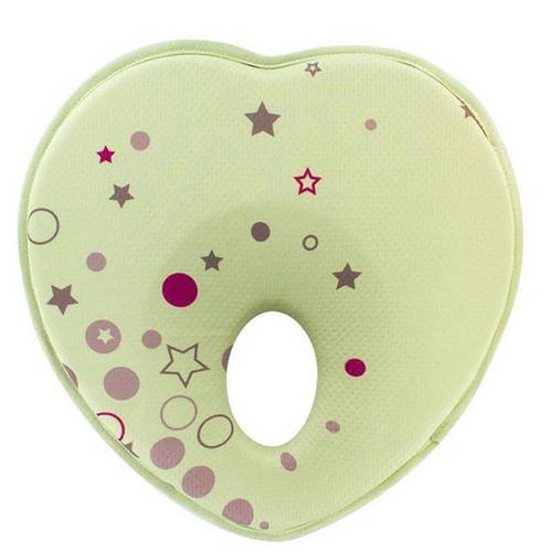 Baby Pillow Infant Sleep Positioner Anti Roll Cushion Flat Head Protection Green