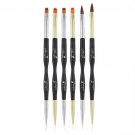 Dual End Nail Art Poly Gel Builder Acrylic Liquid Powder Brush Manicure Tool