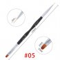 Dual End Nail Art Poly Gel Builder Acrylic Liquid Powder Brush Manicure Tool